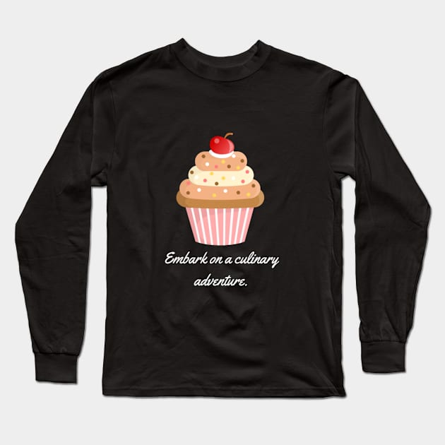 Embark on a culinary adventure. Long Sleeve T-Shirt by Nour